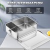 Umigy 1 Pcs Stainless Steel Food Containers 1400ml Metal Bento