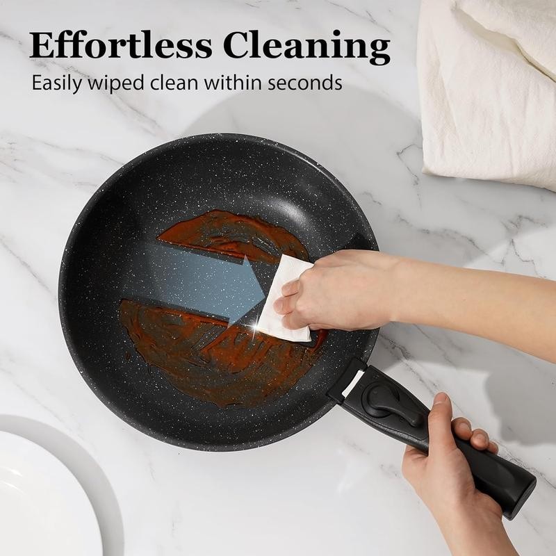 SODAY 15pcs Pots and Pans Set Non Stick, Cookware Sets