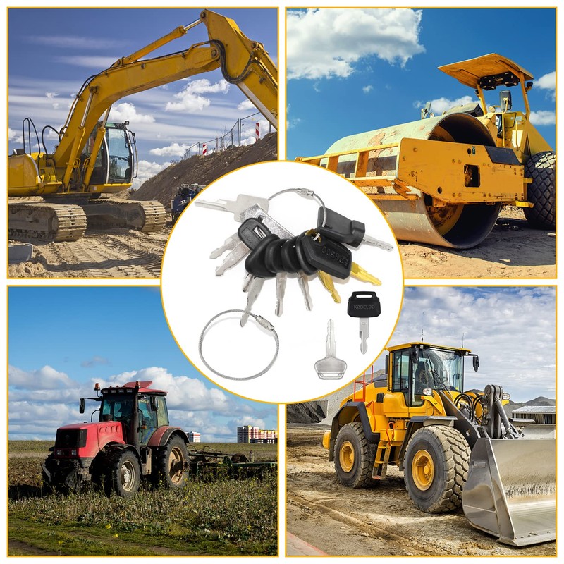 ZUZGO Construction Machinery Key Set Ignition Key Excavator Key Set