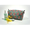 Floral Quilted Cosmetic and Toiletry Bag