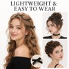 30-Pack Mini Satin Bow Hair Clips, Classic Black, Alligator Clips