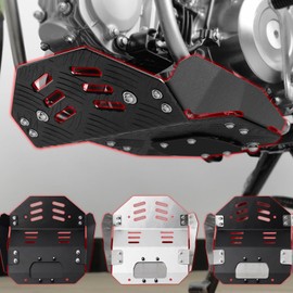 WOOGA Motorcycle Engine Skid Plate Belly Pan Bash Plate Chassis Protection Cover Compatible for HO&N&DA Hunter Cub CT125 Trail125 Accessories 2020 2021 2022 2023 2024 (Silver)