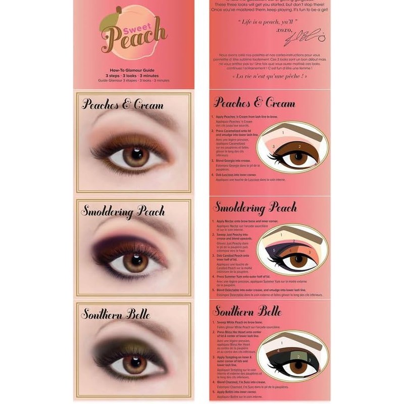 Sweet Peach Eye Shadow Palette, 18 Colors
