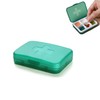 Pill Box Weekly, Portable Pill Organiser 6 Compartment, Daily Pill