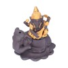 Backflow Incense Burner Pipa Elephant Purple Sands Gold Drawing Portable
