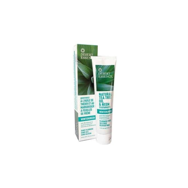 Tea Tree Oil Toothpaste - Fluoride Free Neem Wintergreen, 7 oz