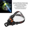 Head Lamp USB Rechargeable 3 Light Modes LED Lens 1500lm