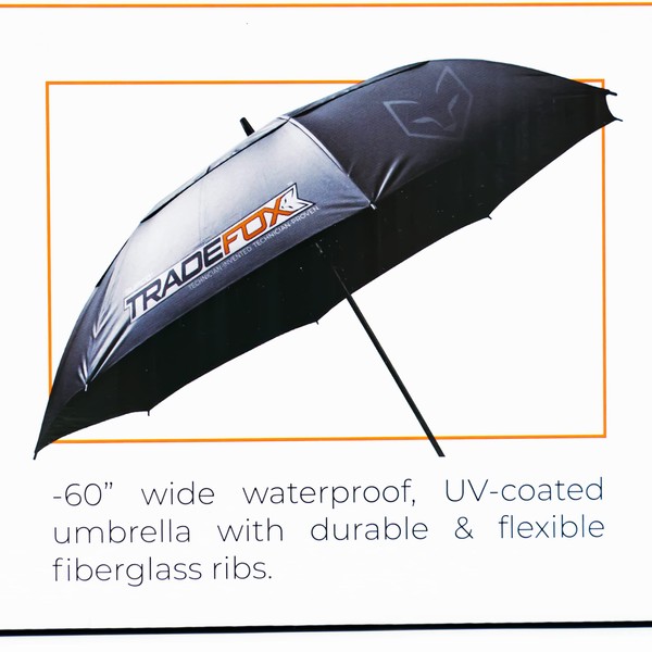 Supco TradeFox 60" Umbrella with Magnetic Base Kit MUKIT Stay Cool and Dry when Doing Outdoor Repair Work