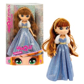 UNIQUE EYES - Gran Galà Sofia in an elegant dress for a gala evening with headband that turns into a bracelet for her, for girls aged 3 and up, Giochi Preziosi