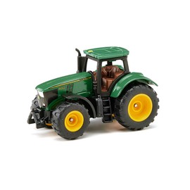 siku 1064, John Deer 6215R Tractor, Metal/Plastic, Green, Incl. trailer hitch, Wheels with rubberised tyres