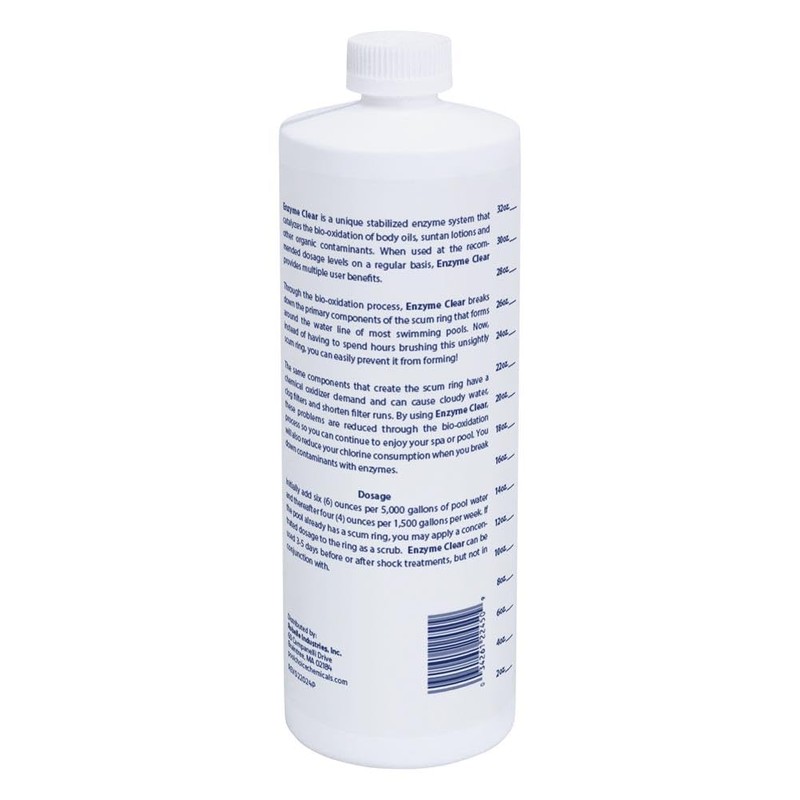 SpaChoice 1-Quart Premium Pool Enzyme Treatment, Pool Clarifier, Made in