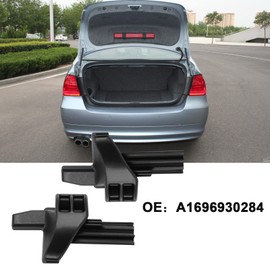 Create idea 1 Paar Auto Hutablage Halteklammern A1696930284 Kompatibel mit W245 W169 A-Klasse B-Klasse A1696930284 Autozubehör Schwarzer Kunststoff