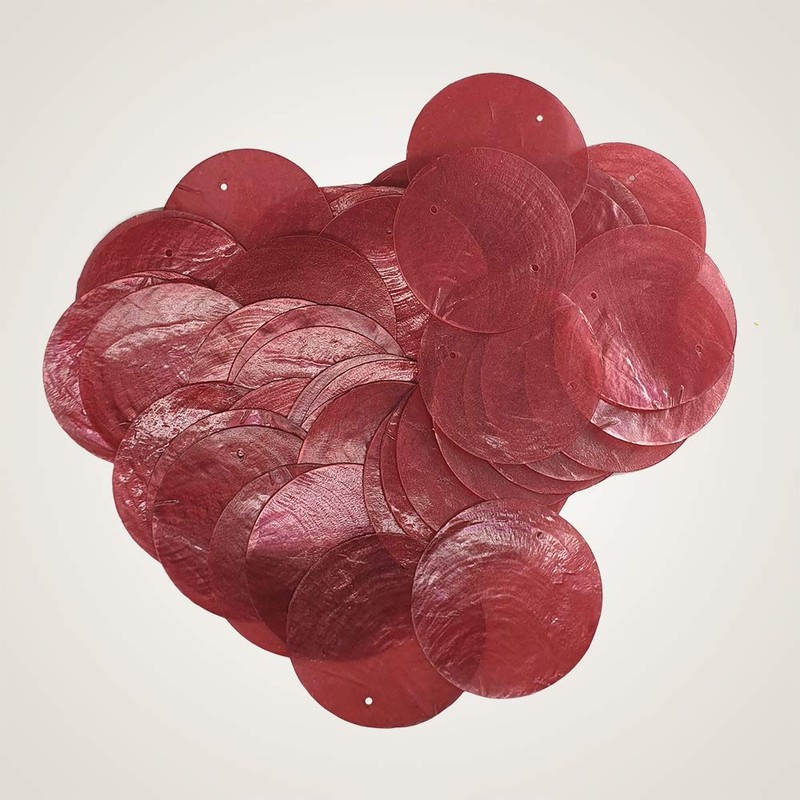 VIE Naturals Capiz Shell Discs with 2 holes - 45