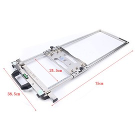 KONKENIE 4" Circular Saw Trimmer Machine Stainless Steel Edge Guide Positioning Tool Electricity Saw Guide System for Wood Tile Working Silver