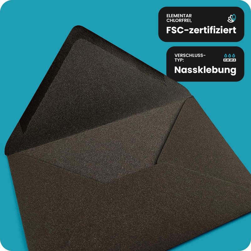 Netuno 25 Envelopes Olive Green DIN B6 125 x 175