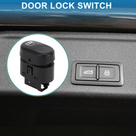 A ABSOPRO Car Door Lock Switch Door Central Lock Switch Button for Pontiac G6 2005-2010 Plastic Metal Black