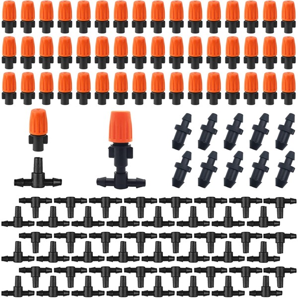 CTRICALVER Irrigation System Kit, Garden Watering System, 50 pcs Adjustable