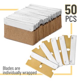 Bates Choise - Single Edge Razor Blades, 50 Pack, Gold