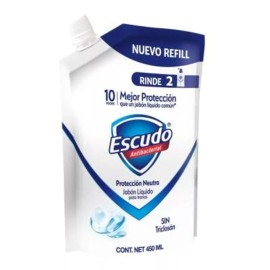 Escudo Jabón Para Manos Escudo  Neutra 450ml 3 Paquetes Ipg