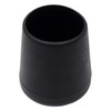 Adsamm® 16 x Chair Leg Caps, Black, Diameter 19-20 mm,