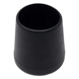Adsamm® 16 x Chair Leg Caps, Black, Diameter 19-20 mm, Round, Protective Caps for Chair Legs, Tube Caps for Round Chair Feet