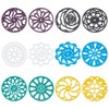 NBEADS Pack of 12 Soap Making Stencils, 12 Styles, Handmade