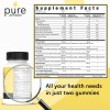 Pure Formulated Super Greens Multivitamin Gummies 60 Pzas