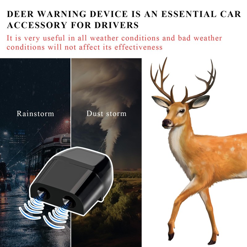 Yourkar 8 PCS Deer Whistles, Deer Warning Devices with Waterproof