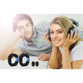 A40 TR Replacement Earpads for Astro A40 TR Only, Thicker Hybrid Velour Fabric, Made by LTYIVABHTTW, A40 TR Ear Cushions, with Microphone Foam | Black