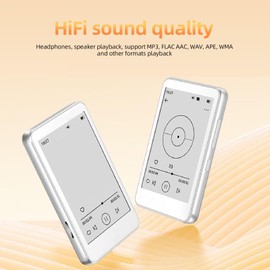 Ink Screen MP3 Player, Large Screen HiFi Sound Type-C Charging Music Player for Home Travel, Clear Viewing Experience, Multiple Functions Supported, Eye Comfort, Portable and