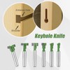 6pcs Keyhole Router Bits Set, 1/4in Shank T Slot Cutter