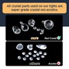 CVKASH Crystal Floral Chandelier 4-Light Antique Modern Black Flush Mount