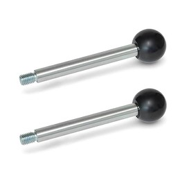 Ganter Normelemente | Handle Bars - GN 310-8-100-A-ZB | Rod Diameter: 8 mm | Galvanised Steel, Blue Passivated, Pack of 2