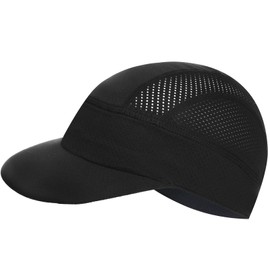 cnomg Cycling Cap for Men Women Bike Hat Under Helmet Liner Skull Cap for Summer Outdoor Sports Running Lightweight Breathable Sun Protection Black