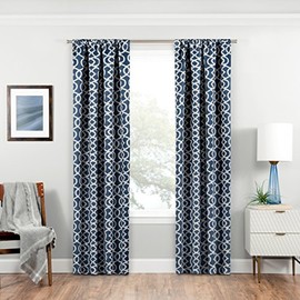 Eclipse Isanti - Cortinas de oscurecimiento de habitación para recámara, 37 x 63 Pulgadas, Aislamiento térmico, Cortinas de Bloqueo de luz con Bolsillo para Barra de Estar, Color índigo