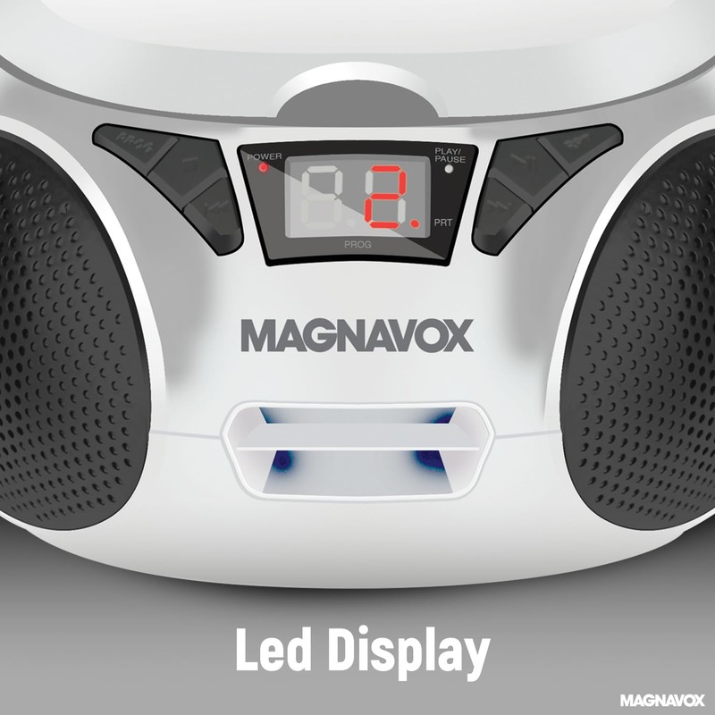 Magnavox MD6924 Portable Top Loading CD Boombox with AM/FM Stereo