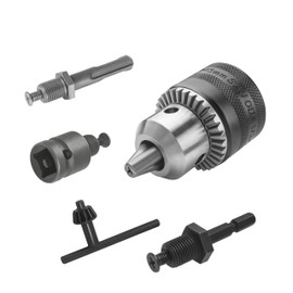 Drilling Chuck with Adapters fist for Impact Driver/Wrench/Hammer,Hex/SDS Plus/Socket Square Female