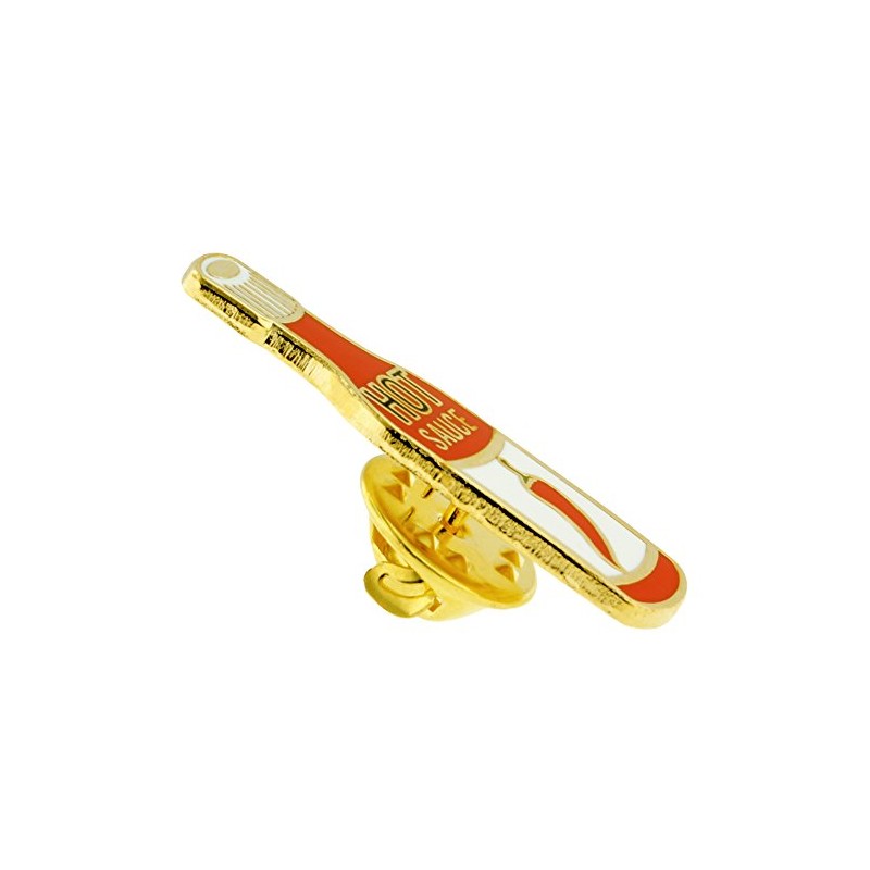 PinMart Spicy Hot Sauce Bottle Enamel Lapel Pin - 25