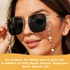 Ymapinc 40 Pack Eyeglass Chain Ends, Eyeglass Chain Connector for