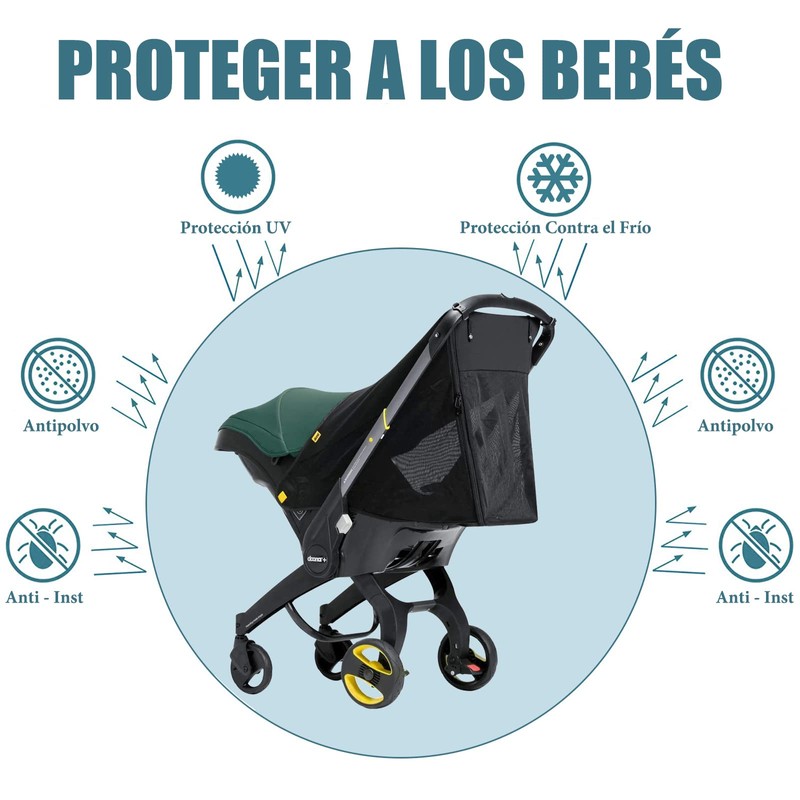Parasol para Cochecitos, Red de Sombra de Cochecito de Bebé
