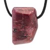 Lebensquelle Plus Ruby Drop Pendant, Drilled Tumbled Stone Pendant with