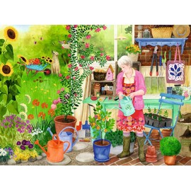 Ravensburger Puzzle 12001362 Gardening 100 Pieces Garden Puzzle for Elderly People and Seniors, with Larger, Grippy Puzzle Pieces, Large Image Template and with Sturdy Base for Puzzling