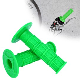 RUTU 7/8 Inch Dirt Bike Grips Universal Non-Slip and Wear-resistant Motorcycle Grips for KX65 KX85 KX125 50cc 110cc 70cc Motocross Motorcycle Dirt Bike Grips, Green