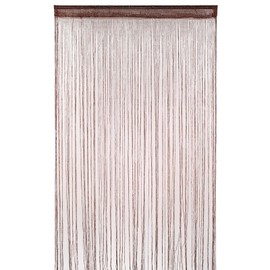 WedDecor Dark Burgundy String Curtains Glitter Fringe Panel Fly Screen Room Divider Tassel Curtain for Doors Doors Windows Home Decor Event Decoration 3x79 Inch