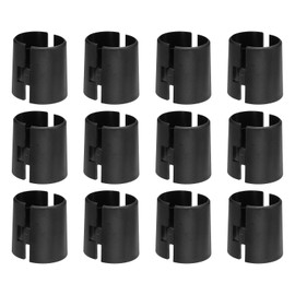 sourcing map 12pcs Wire Shelf Clips 1-1/2"(38mm) ABS Plastic Shelf Lock Clips for Wire Shelving Shelf Lock Clips Replacements Accessories Parts Post Shelving