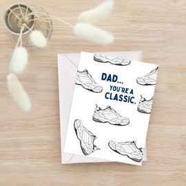 Father's Day Card Dad Birthday Card For Husband Him, Thank you Grandpa Stepdad Greeting Card for Parents (You're A Classic)