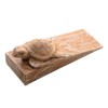 NOVICA Handmade Wood Baby Turtle Door Stopper, Brown and White,