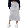 SOFIA'S CHOICE Skirts for Women Midi Length High Waist Drawstring