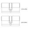 Yale YL65050HN 50 x 50mm Security Cylinder YL6 Long Lever