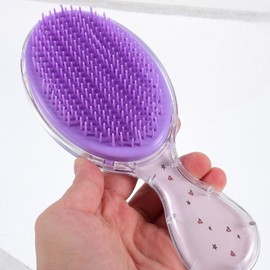 IWOWHERO 2pcs Boy Girl Hair Comb Detangling Hair Brush for Toddlers Soft Bristles for Curly Portable for Home Travel